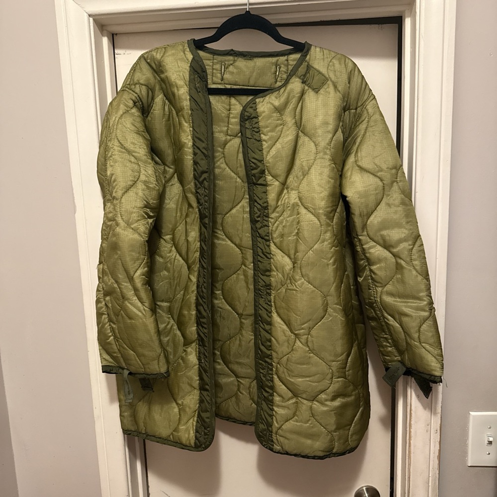 Olive Green Quilted Women's Jacket
